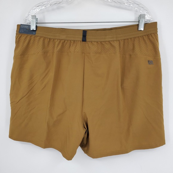 VRST Men's 5" Accelerate‎ Running Lined Boxer Brief Athletics Shorts XL Brown - Picture 2 of 10